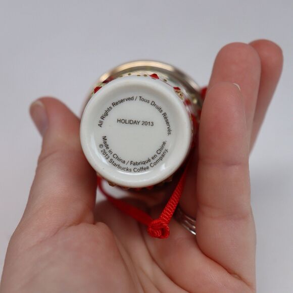 Starbucks Swarovski Limited Ceramic Crystal Ornament Coffee Cup 2013 Mermaid - Picture 4 of 5